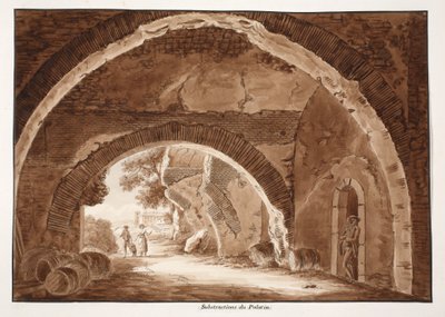 Foundations of the Palatine, 1833 by Agostino Tofanelli